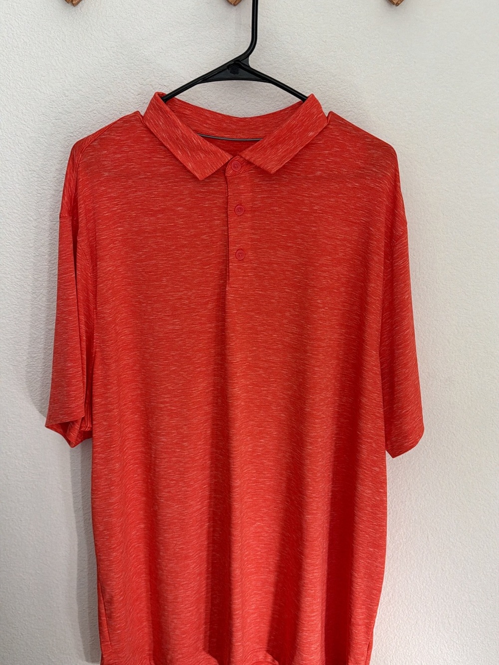 Men's Orange Champion Polo Shirt - Classic Short Sleeve